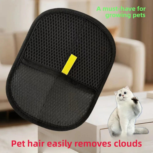 1/10pcs Pet Hair Removal Brush Fluff Remover Glove Removes Hairs Dog Double-sided Hair Cleaning Gloves Cats Wool Glove Grooming
